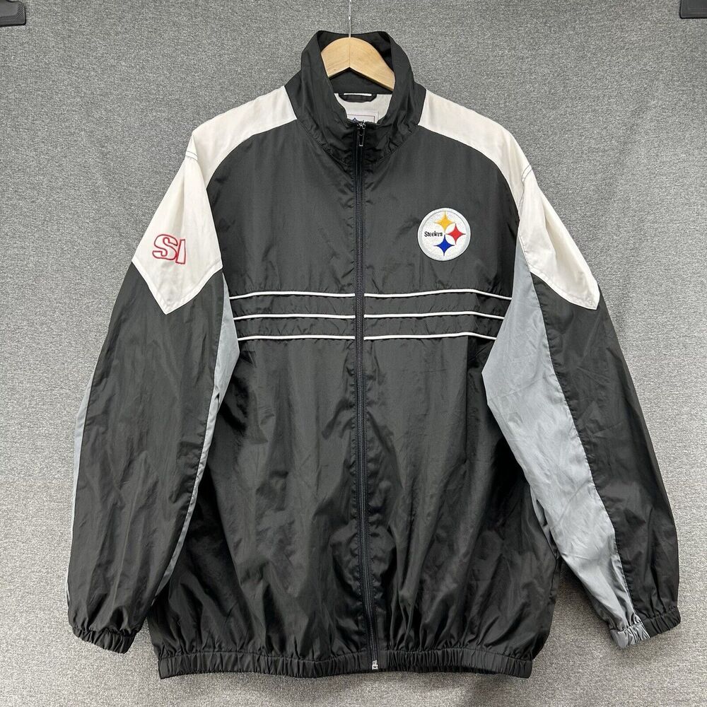 NFL Pittsburgh Steelers Jacket Men's XL Sports Illustrated Collab Windbreaker